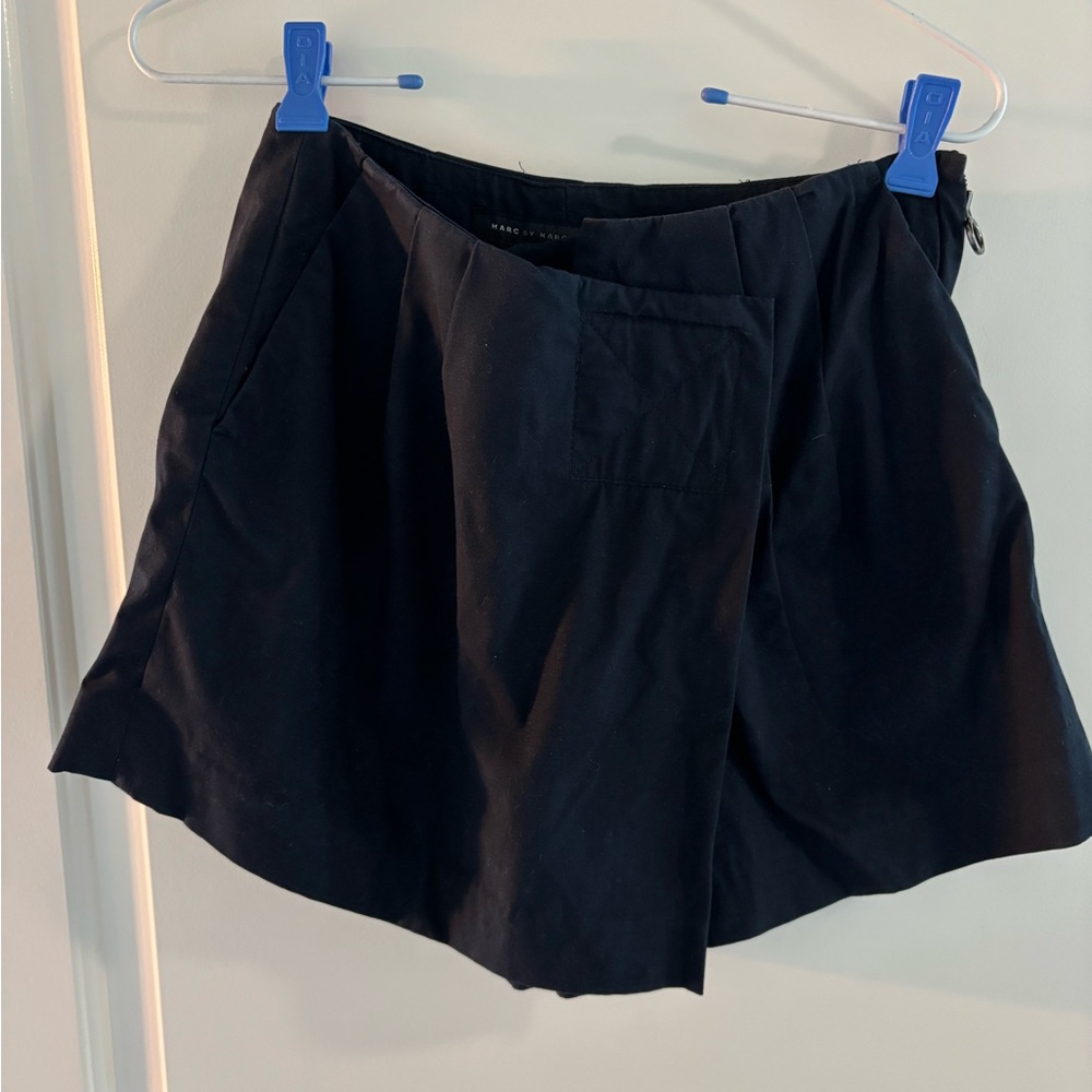 Marc by marc Jacobs Black Tailored High-Waist Skort